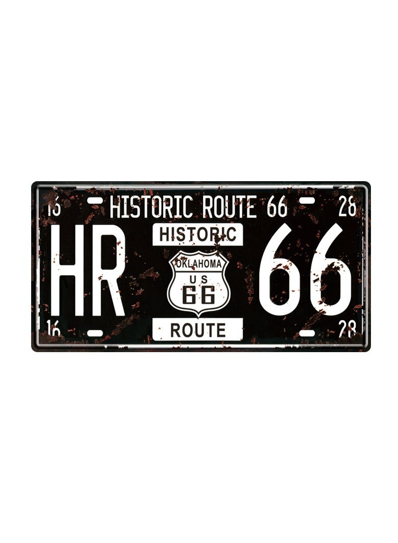 6x12 Inches Vintage Feel Metal Tin Sign Plaque for Home Bathroom and Restaurant Wall Decor Car Vehicle License Plate Souvenir - Image 1